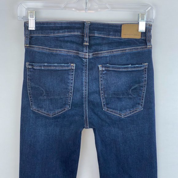 American Eagle Super HR Jegging Crop Jeans 2 - Picture 7 of 13